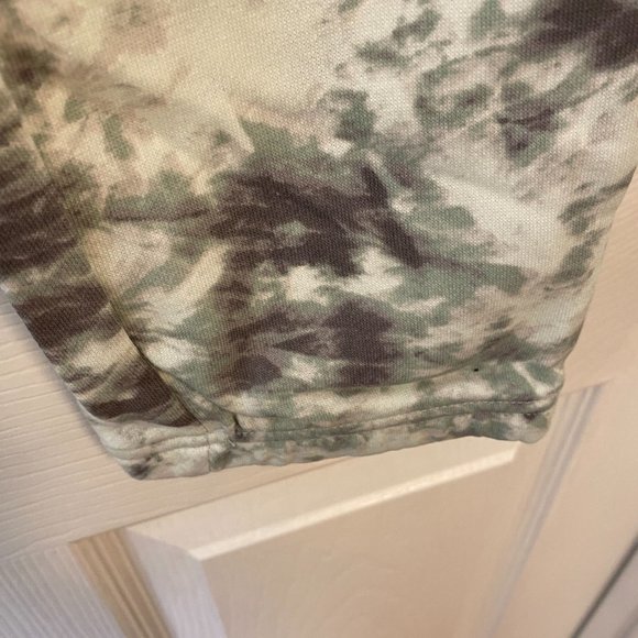 Halston Studios Drawstring Joggers in Aqua Grey Tonal Tie Dye - NWT XS - Picture 9 of 11